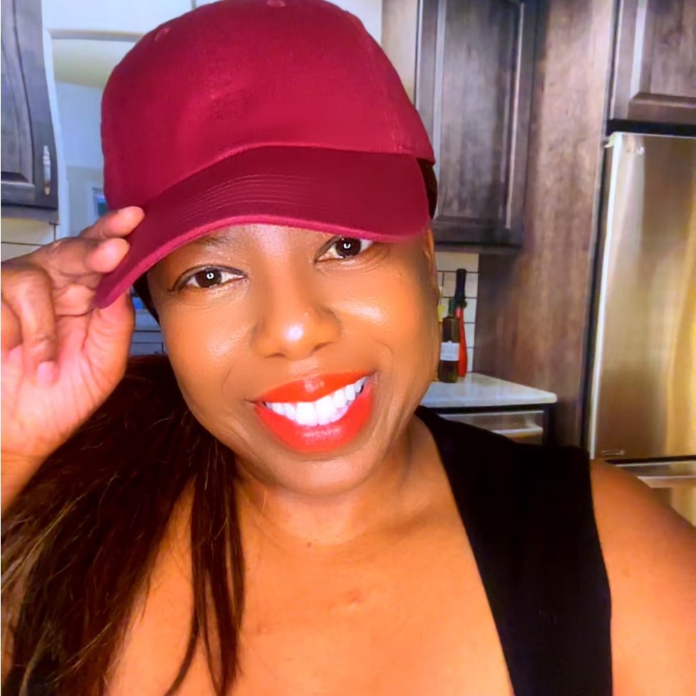 Stylish burgundy Baseball Cap for Women
